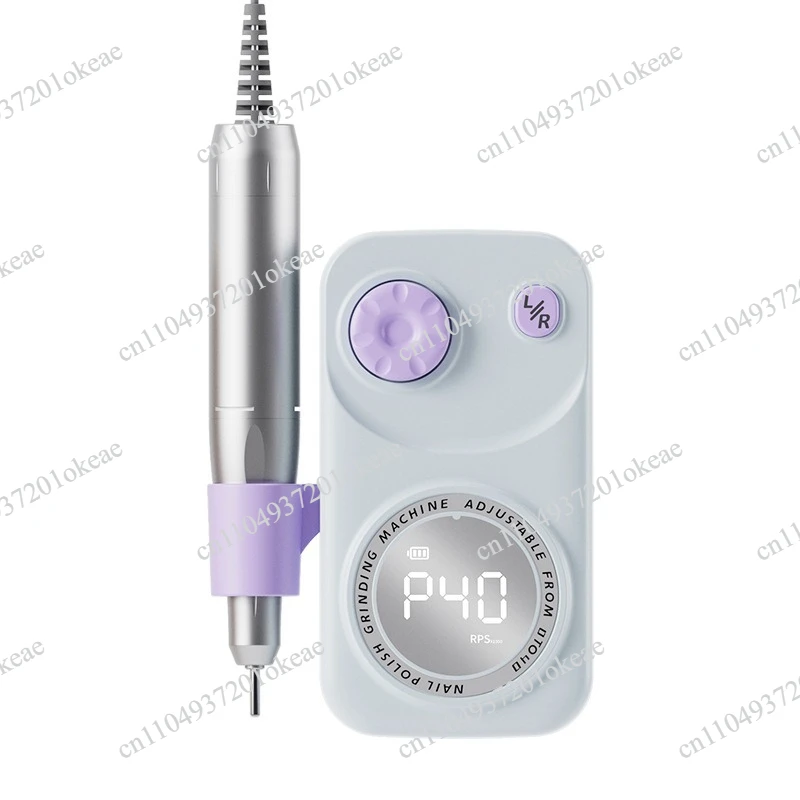 Portable Rechargeable Electric Nail Grinder, Wireless USB Socket Nail Remover Machine for Manicure & Nail Shop Use