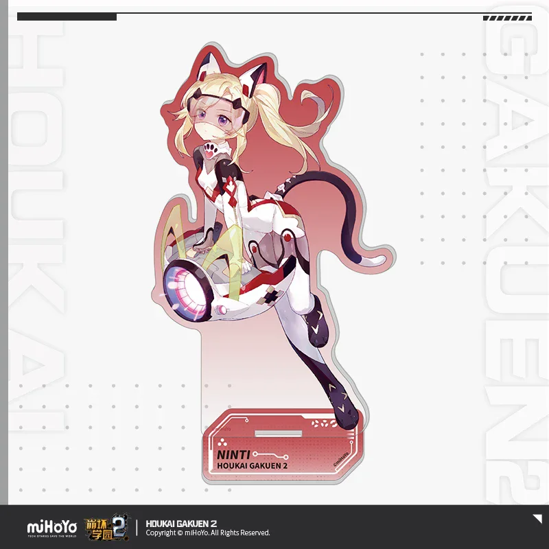 Official Houkai Gakuen 2 Gaming Merchandise Cartoon Characters Space Suit Series Acrylic Display Stand
