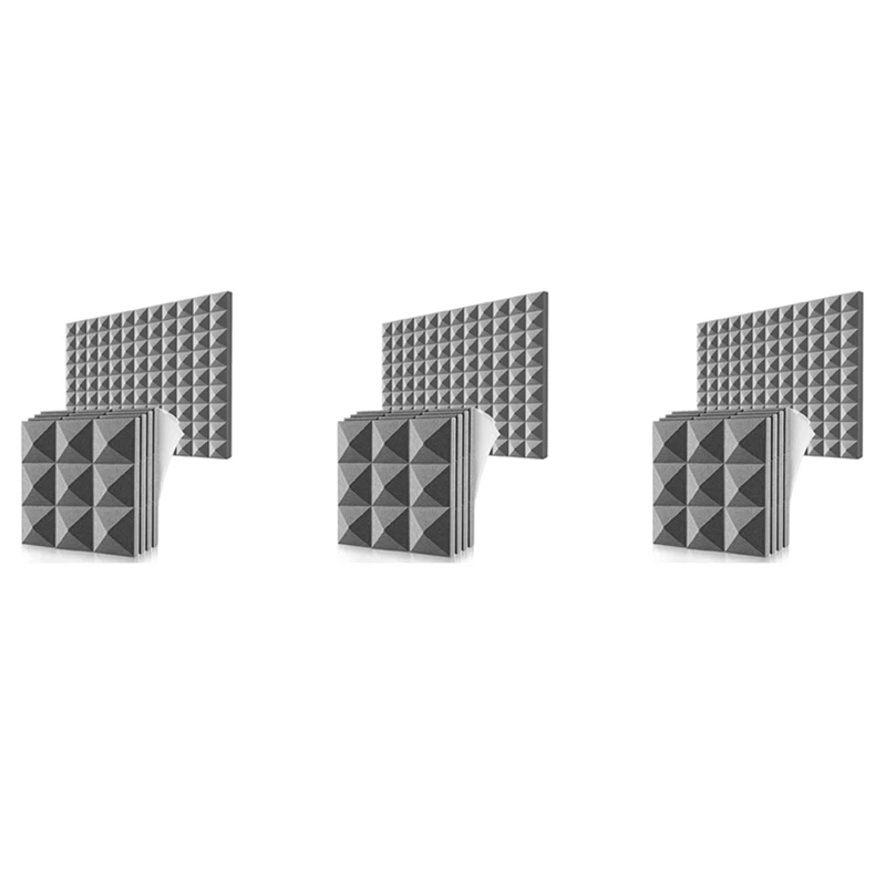 

36 Pack Acoustic Foam Panels,Self-Adhesive Sound Proof Foam Panels,For Wall Decor,Music Studio Bedroom Home,5X30x30cm