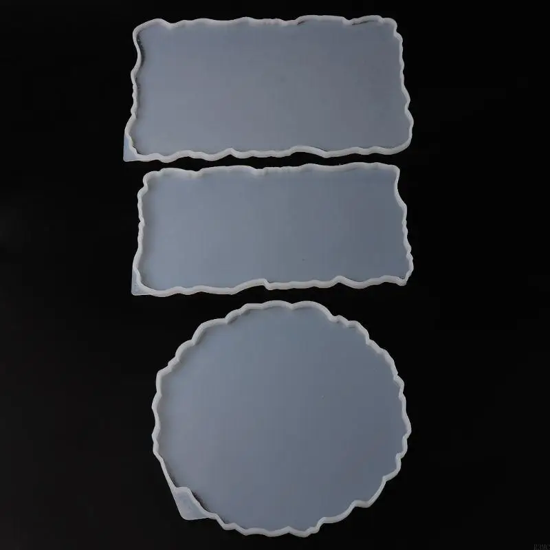 

R3MC Irregular Tray Epoxy Mold Fruit Tray Storage Box Silicone Mold Tea Set Tray Home Deaktop Decoration DIY Casting Mold
