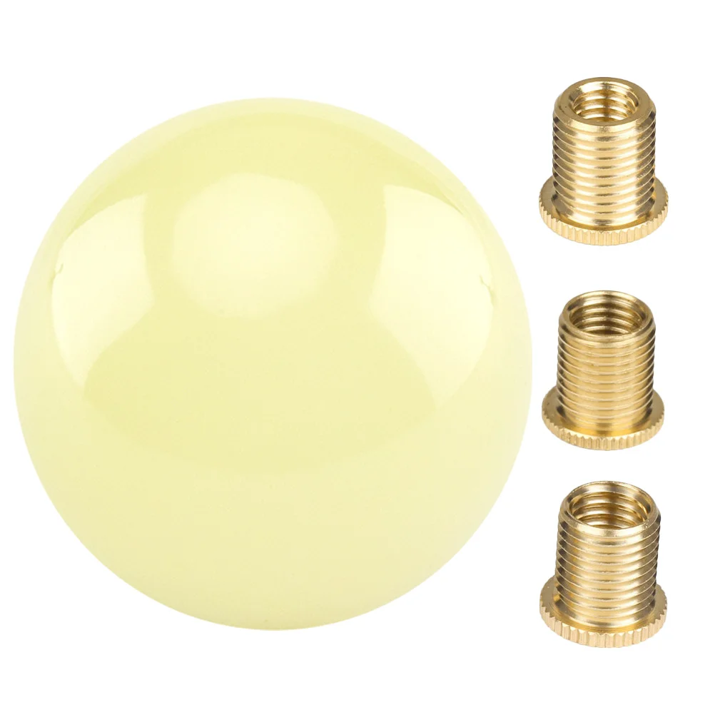 

1Pcs Glow in Dark Lever Knob Car Handle Knob Acrylic Material Screw Rubber Ring Interface Stylish Bright Car Accessories