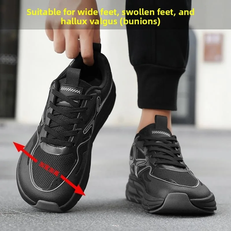 Wide feet,swollen toes,valgus can be worn mens shoes mesh lightweight running shoes for men outdoor hiking shoes chunky sneakers