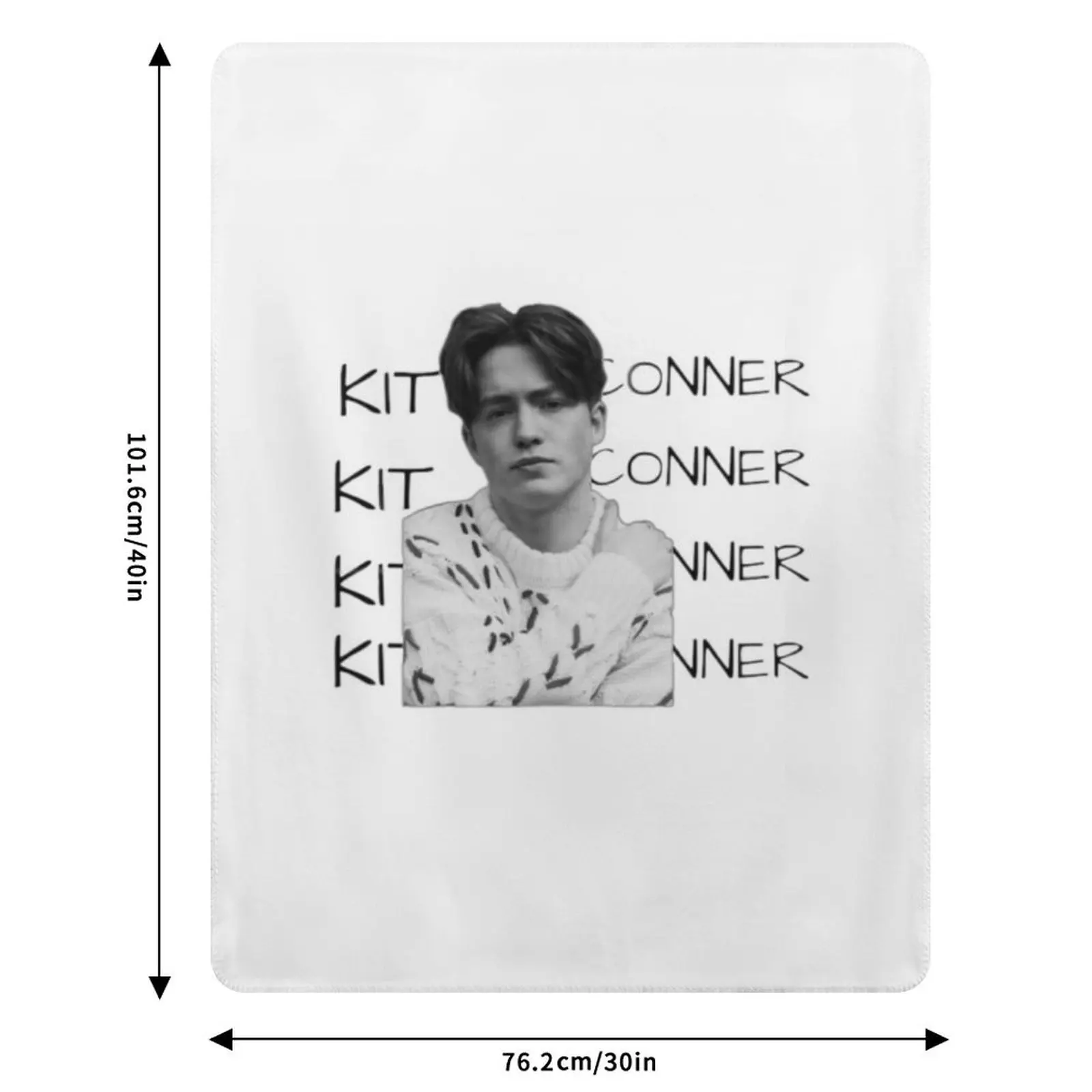 Kit Conner - Black and White Look Throw Blanket Outdoor Soft Blanket for Picnic Beach Camping