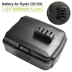 12V 4.0Ah Li-ion Rechargeable Battery for Ryobi Power Tools CB120L CB121L BPL-1220 130503001 130503005 BID-1201  CD100 CS-1201