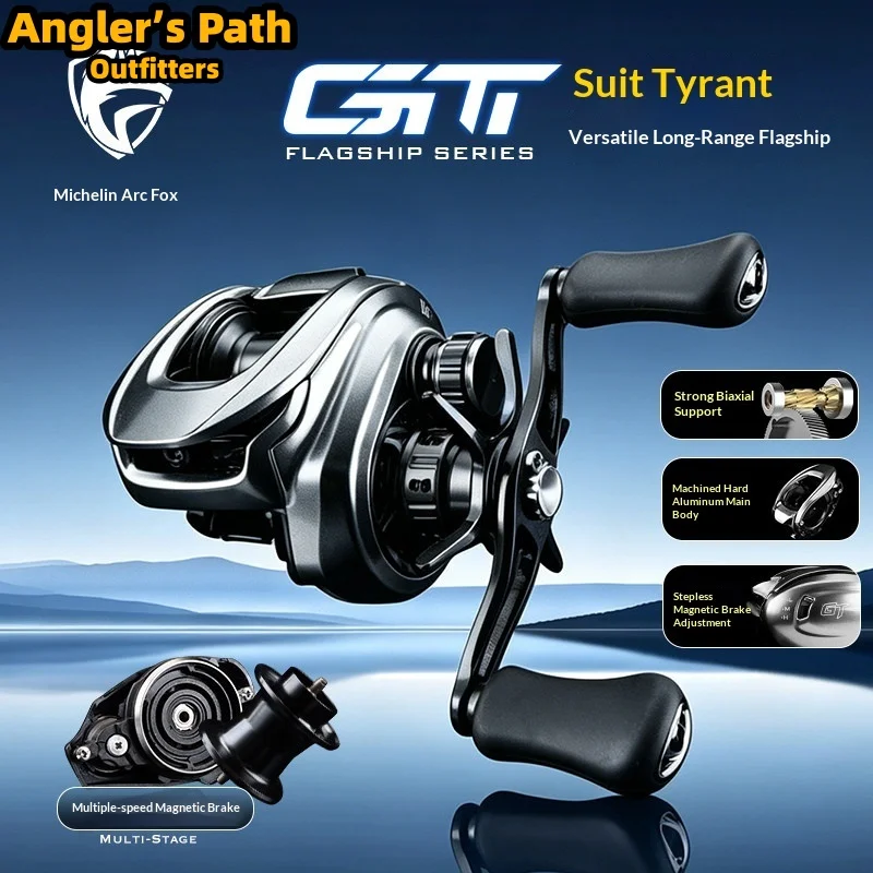 

Michelle Arctic Fox Baitcasting Reel Gt Ultra Long Casting Double Spool Floating Magnetic Brake For Outdoor Lure Fishing