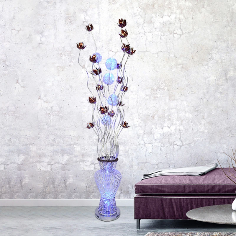 APRIL Nordic Floor Lamp Fashionable Art Flower Living Wedding Room Bedroom Hotel LED Aluminum Wire Originality Decorative