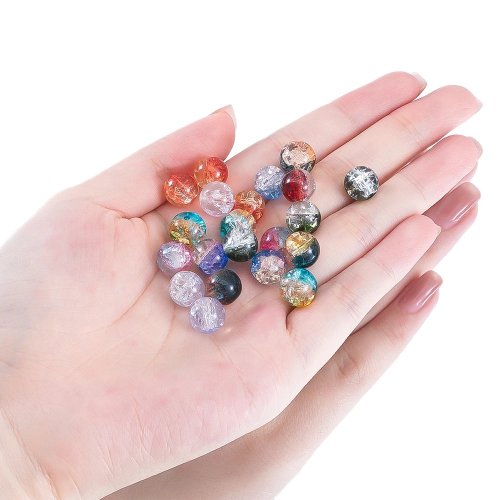 20pcs 50pcs Plastic Colorful Burst Beads Ball Round Loose Spacer Beads DIY Bracelet Necklace Accessories Jewelry Making view 5