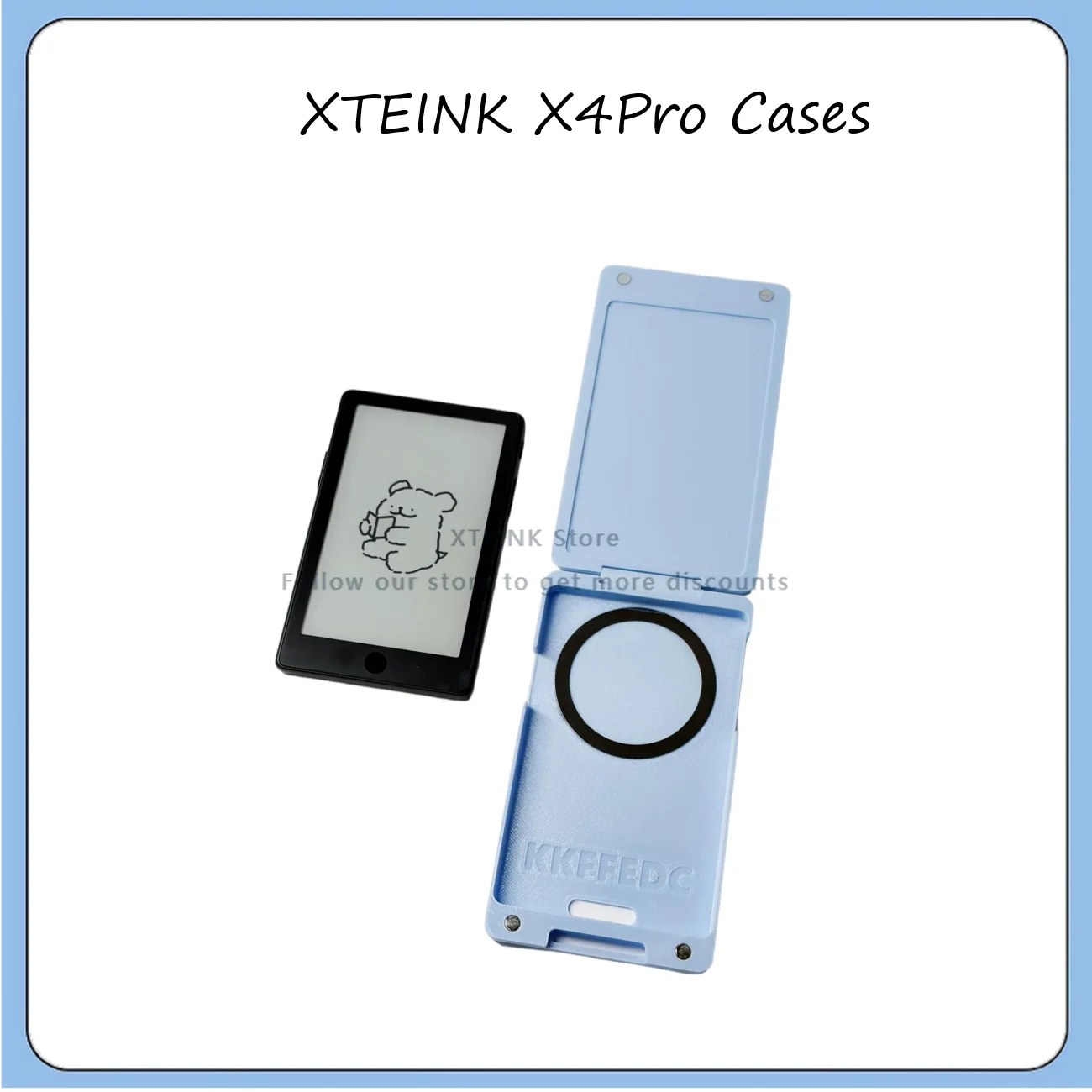 For XTEINK X4Pro E‑Reader Cases Protective Folio Case Cover Multi-Color Magnetic Flip Case Slim Auto Sleep Wake Precise Cutout