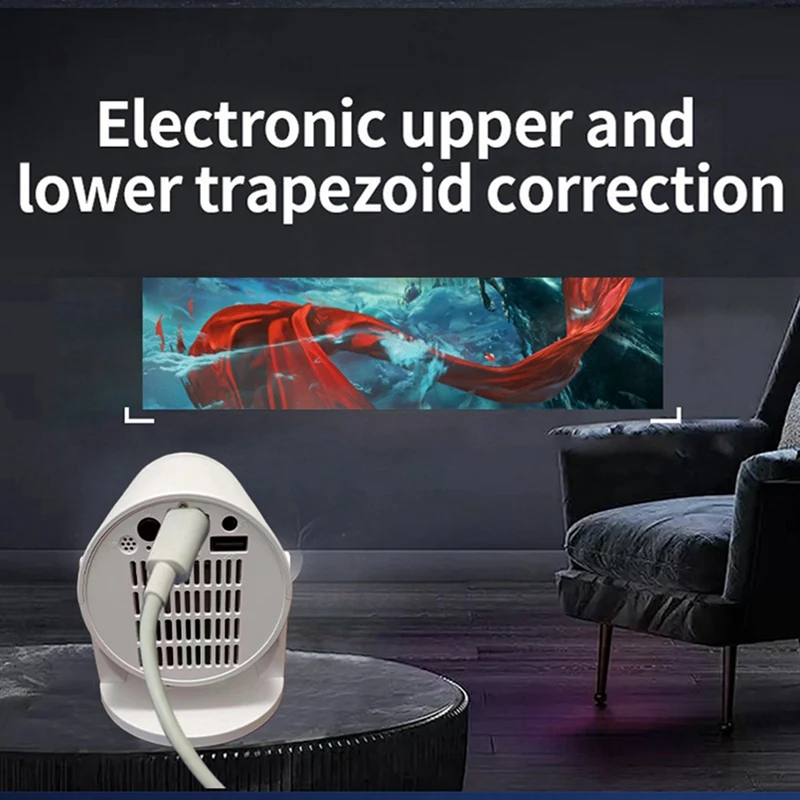 Y200 Mobile Phone Cable Connection With The Same Screen Projector Portable -Compatible Projector 180 Degree Rotation