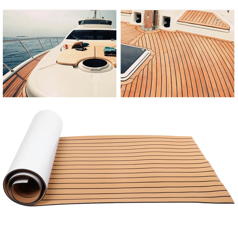 EVA Foam Sheets Boat 90x240cm Marine Boat Synthetic Flooring Self Adhesive EVA Foam Yacht Deck Sheet Synthetic Deck Sheet