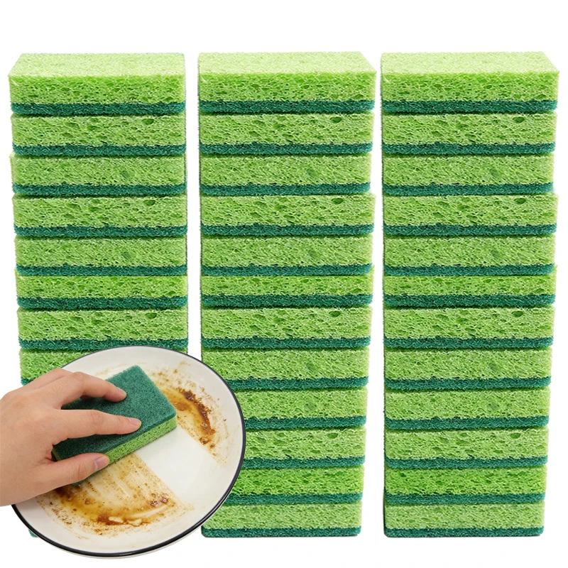 1/3/5PCS Highly Absorbent Double-Sided Cleaning Sponge Kitchen Cleaning Brush Soft And Easy To Use