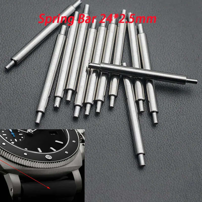 24MM Link Pins Fat Spring Bars Fit Panerai Submersible Luminor Radiomir Watch Strap Accessories Repair Tool Watchmaker Replaceme