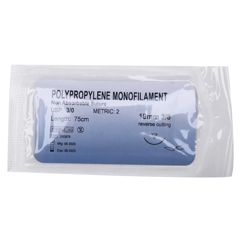 12pc Polypropylen Nadel Naht Mono filament Faden Naht Übungs kit,