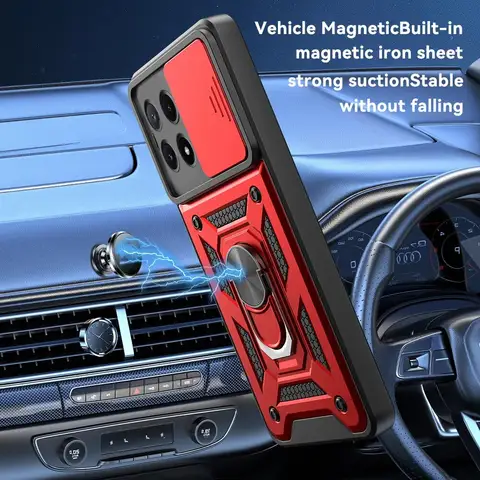 Xiaomi Poco X6 Pro PocoX6 Pro वायरलेस चार्जिंग फ़ोन केस कवर के लिए मैग्नेटिक रेट्रो लेदर सॉफ्ट केस 8 best sales केस x6 प्रो - №4