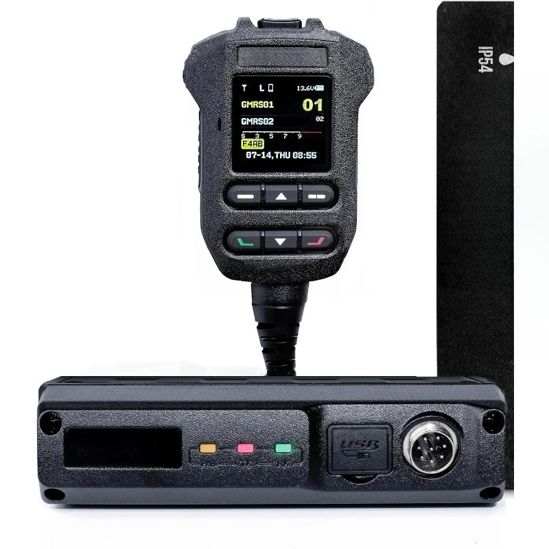 GMRS-50PRO IP54 راديو قاعدة GMRS مقاوم للعوامل الجوية بقدرة 50 وات مع بلوتوث ونظام تحديد المواقع العالمي (GPS)، NOAA، والميزات المتقدمة، ونطاق مزدوج ( #1
