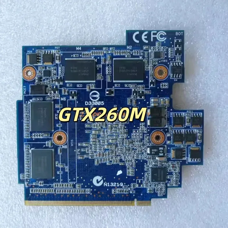 Video Card for ASUS G51J, G60J, G60JX, G60VX, G51VX, G71GX, VIDIA GeForce GTX 260M, GTX260M, G92-751-B1, DDR3, 1GB, MXM 3