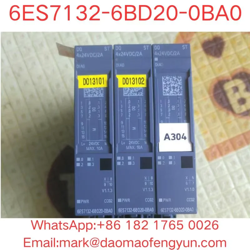 6ES7132-6BD20-0BA0 Used Tested OK, In Good Condition SIMATIC ET 200SP, digital output module