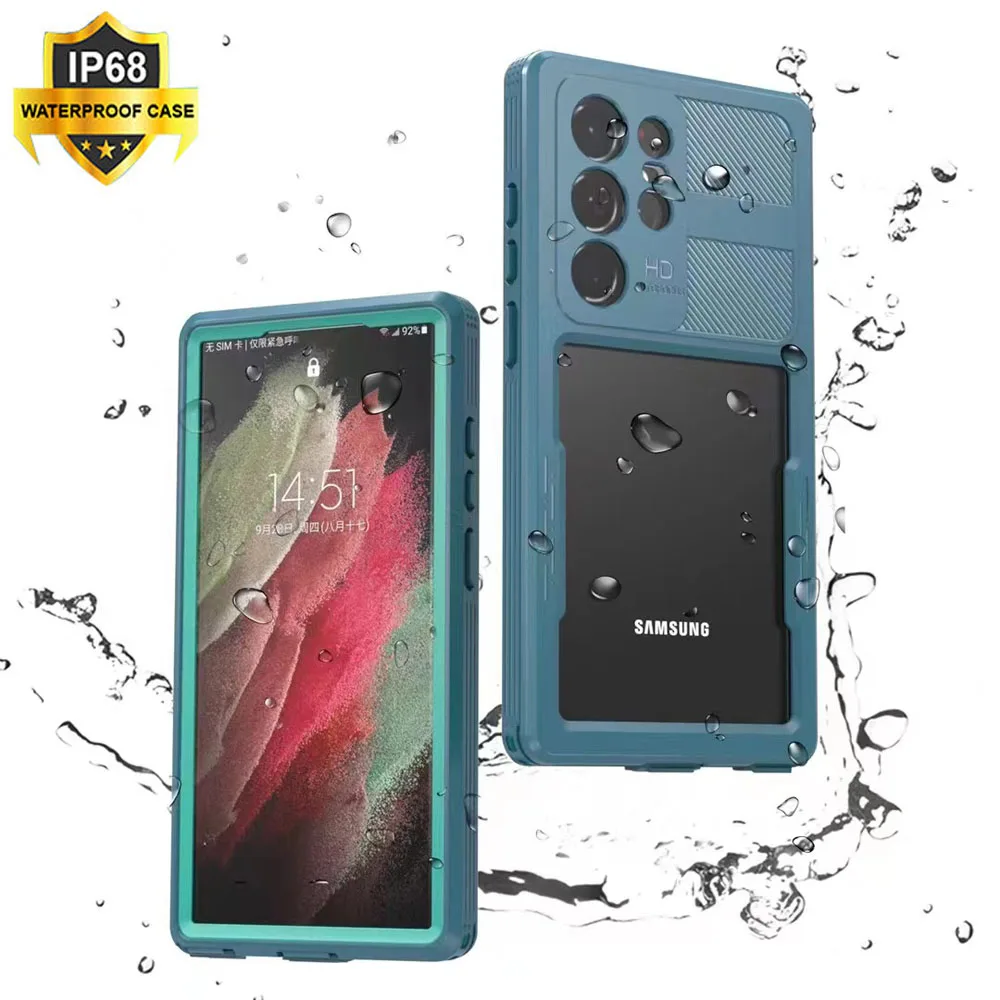 

Водонепроницаемый Чехол IP68 для Samsung Galaxy S23, ультрапрозрачный чехол, ударопрочный чехол для плавания, уличный чехол для Samsung S23 Plus