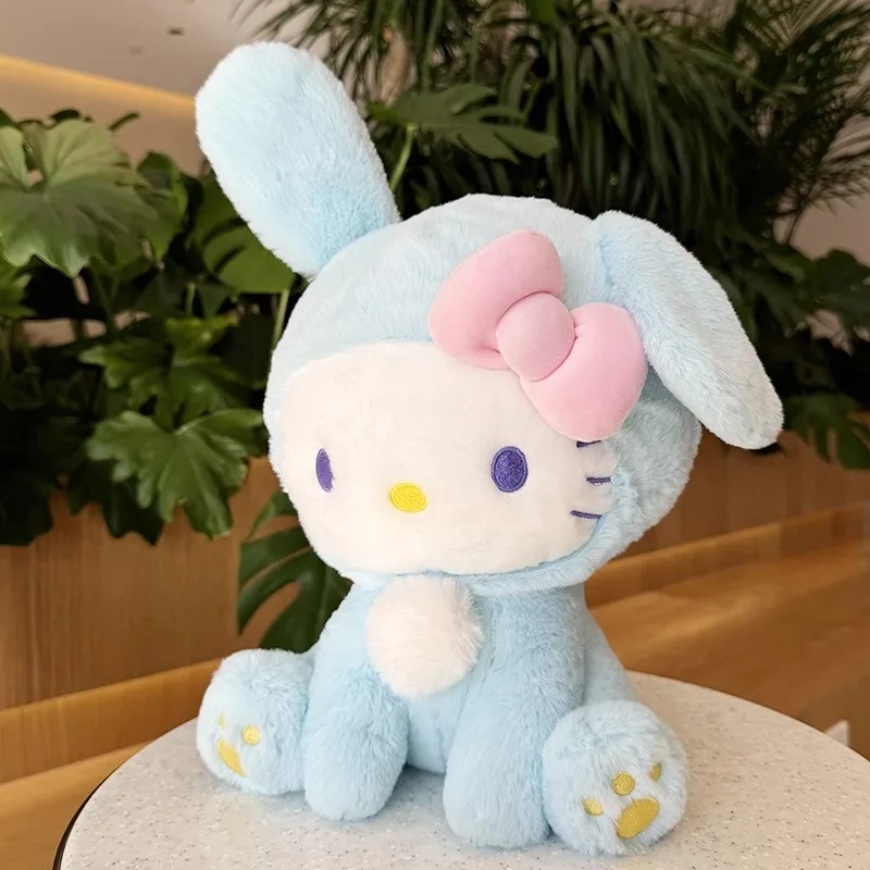 Sanrio Hello Kitty KT Cat Rabbit Stuffed Toys Cute Plush Toys Kawaii Baby Gifts Cartoon Dolls Birthday Gift For Kids Christmas