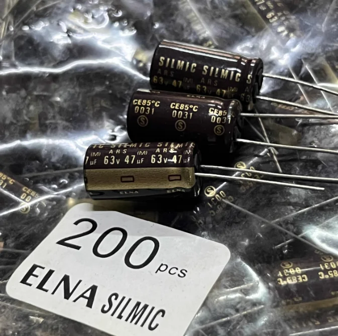 20pcs/lot Original Japanese ELNA SILMIC ARS 47UF 63V 10x20mm Fever Audio Electrolytic Capacitor free hipping