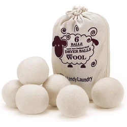 3/5/7CM Wool Dryer Balls Reusable Laundry Balls Fleece Dryer Ball Natural Fabric Softener Home Washing Ball Machine Accessories