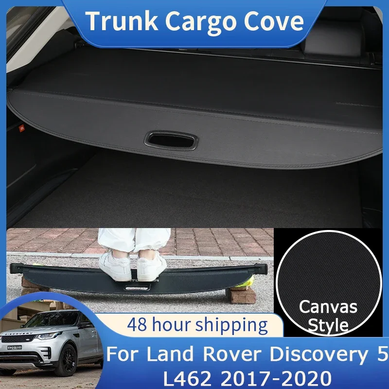 For Land Rover Discovery 5 L462 2017 2018 2019 2020 Rear Trunk Cargo Cover Luggage Storage Shield Curtain Interior Accessories