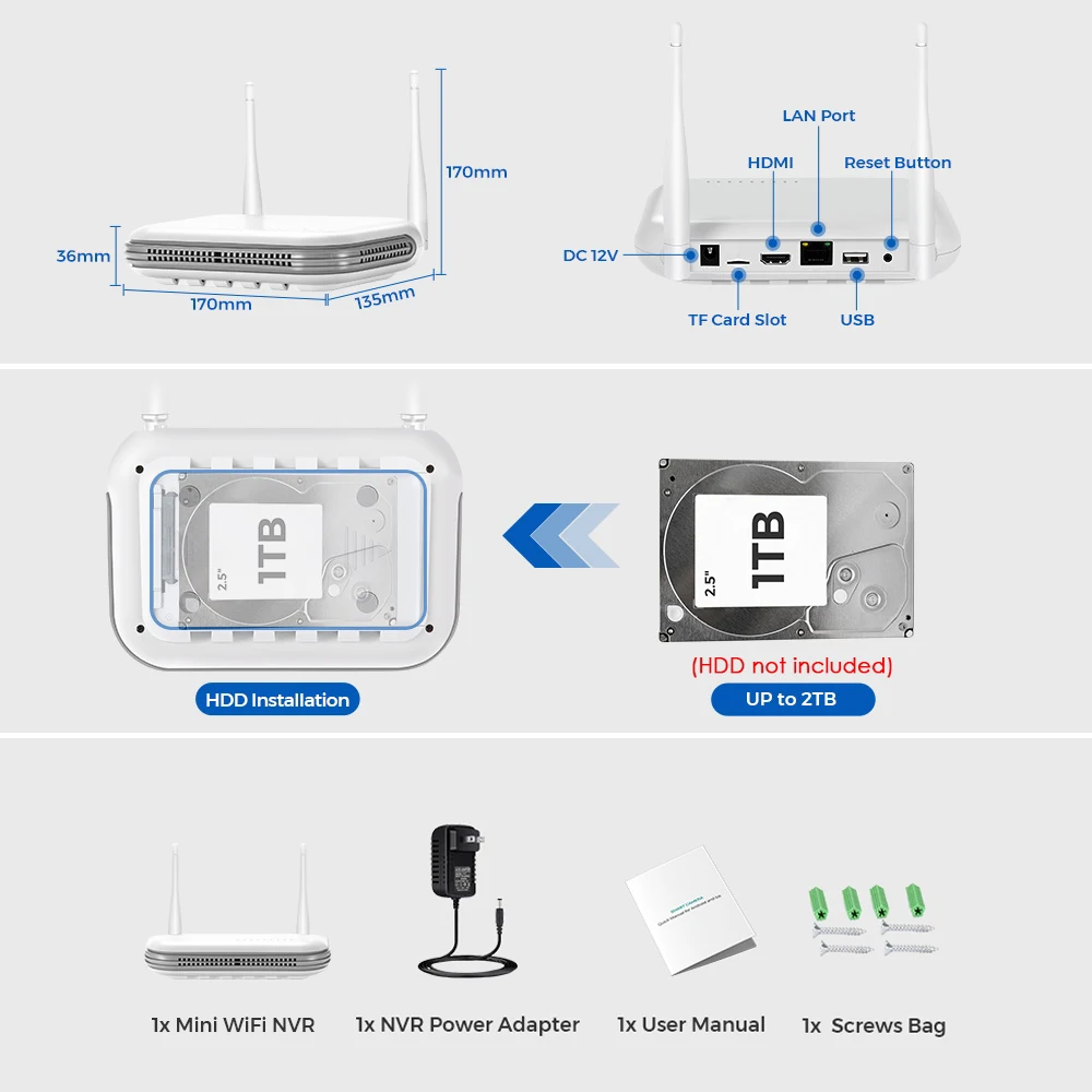 Imagem -04 - Sistema Cctv sem Fio com Dual Lens Kit Câmera Wifi Video Surveillance Grupo Ptz Câmeras ip Audio Segurança 8ch Nvr 6mp Icsee App