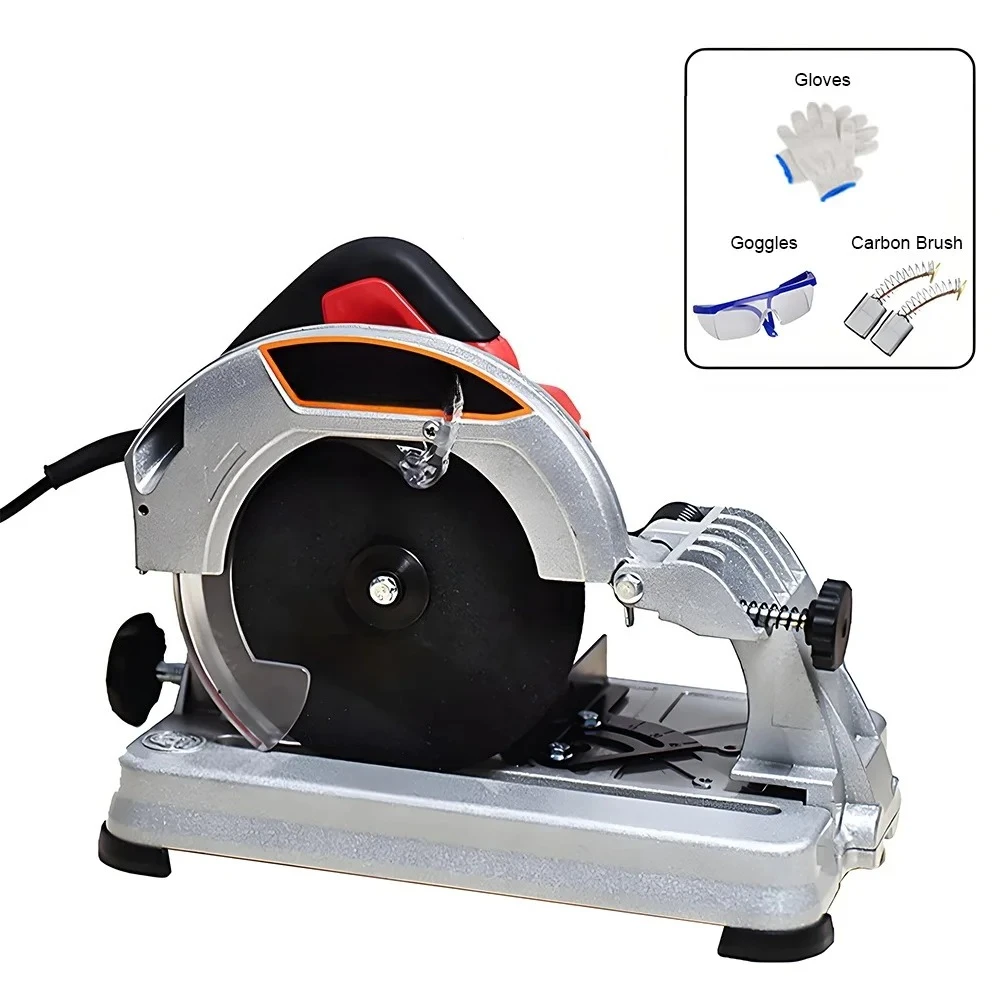 220V Desktop Small High Power Wood Metal Steel Aluminum Guideway Cutting Machine Multi-Purpose Portable Cutting Machine Saw