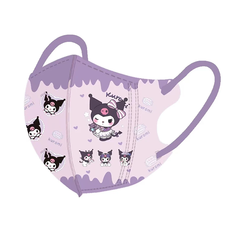 Maschera Sanrio 30 Pz/pacco cartone animato 3D Hello Kitty Maschera usa e getta per bambini sezione sottile traspirante Maschere Kuromi Cinnamoroll ﻿