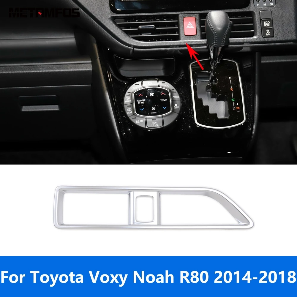 For Toyota Voxy Noah R80 2014-2017 2018 Matte Center Console Air Vent Outlet Cover Trim Bezel Interior Accessories Car Styling