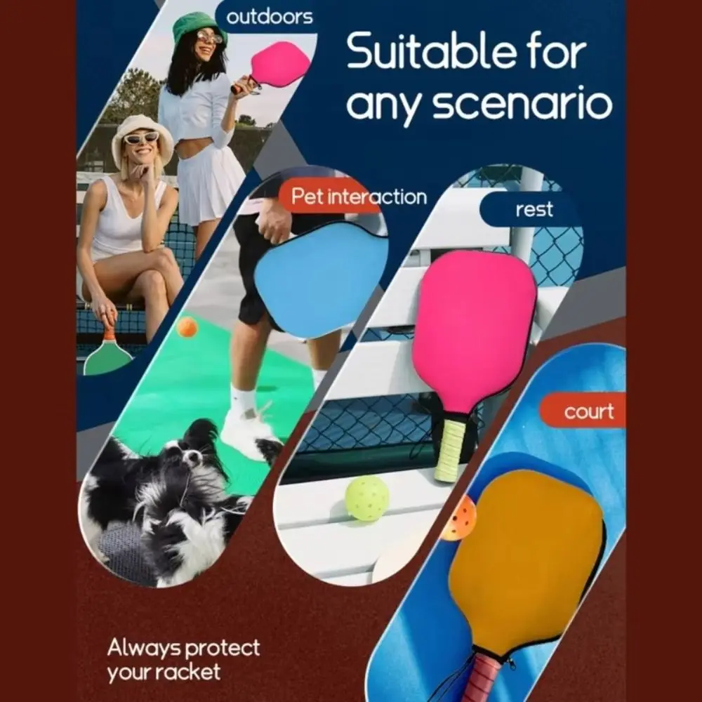 

Мягкий неопреновый чехол для ракетки Pickleball, легкие аксессуары для пиклбола, чехол для весла Pickleball, водонепроницаемая защитная сумка