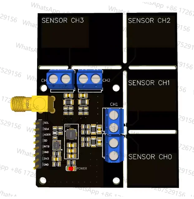 FDC2214 Module Capacitive Sensor Electronic Design Competition Gesture Recognition Paper Counting Liquid Level Measurement