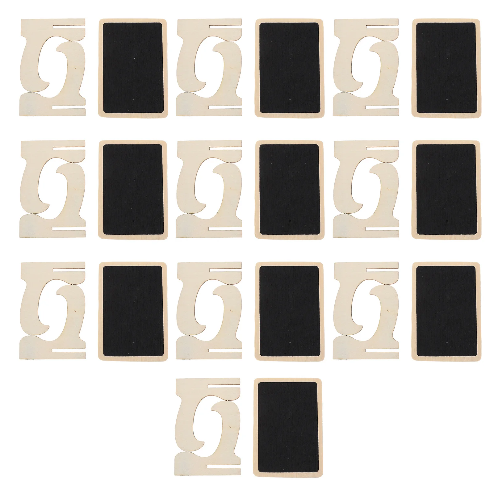 10 قطعة السبورة الصغيرة تسجيل خشبية منضدية رسالة المجلس لعرض الزفاف قابل للمسح الخشب السبورة سطح المكتب ديكور حلية #3