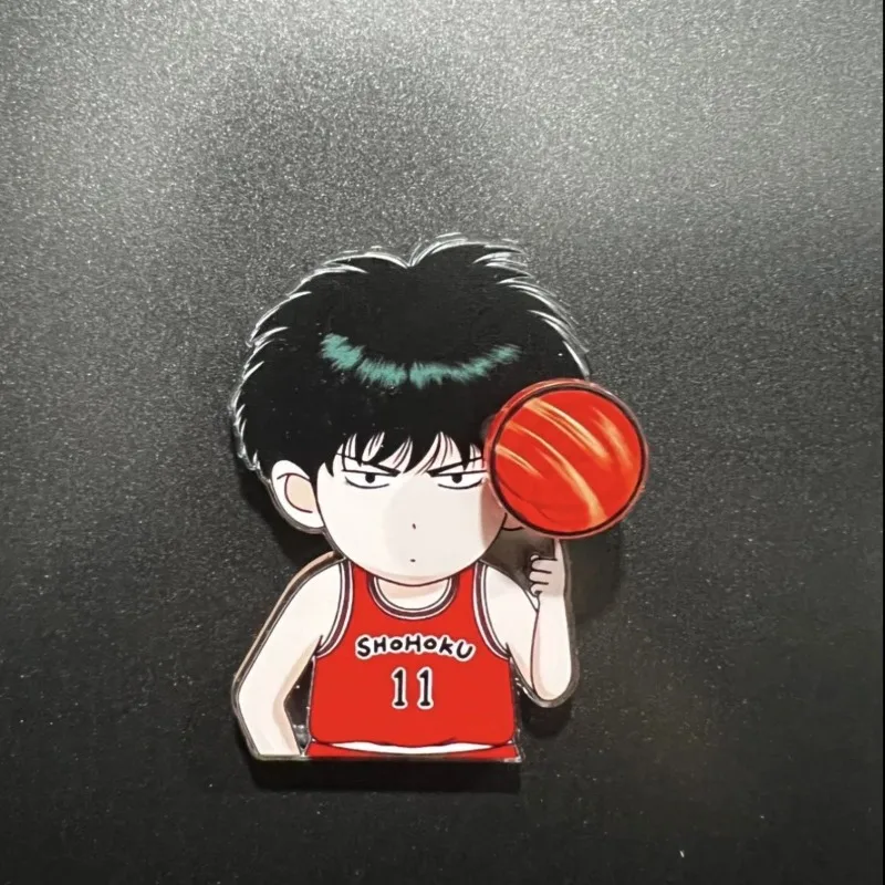 Slam Dunk rotating fridge magnet, cute, stylish, personalized, kawaii, simple cartoon magnetic fridge sticker, gift for friends - view 5