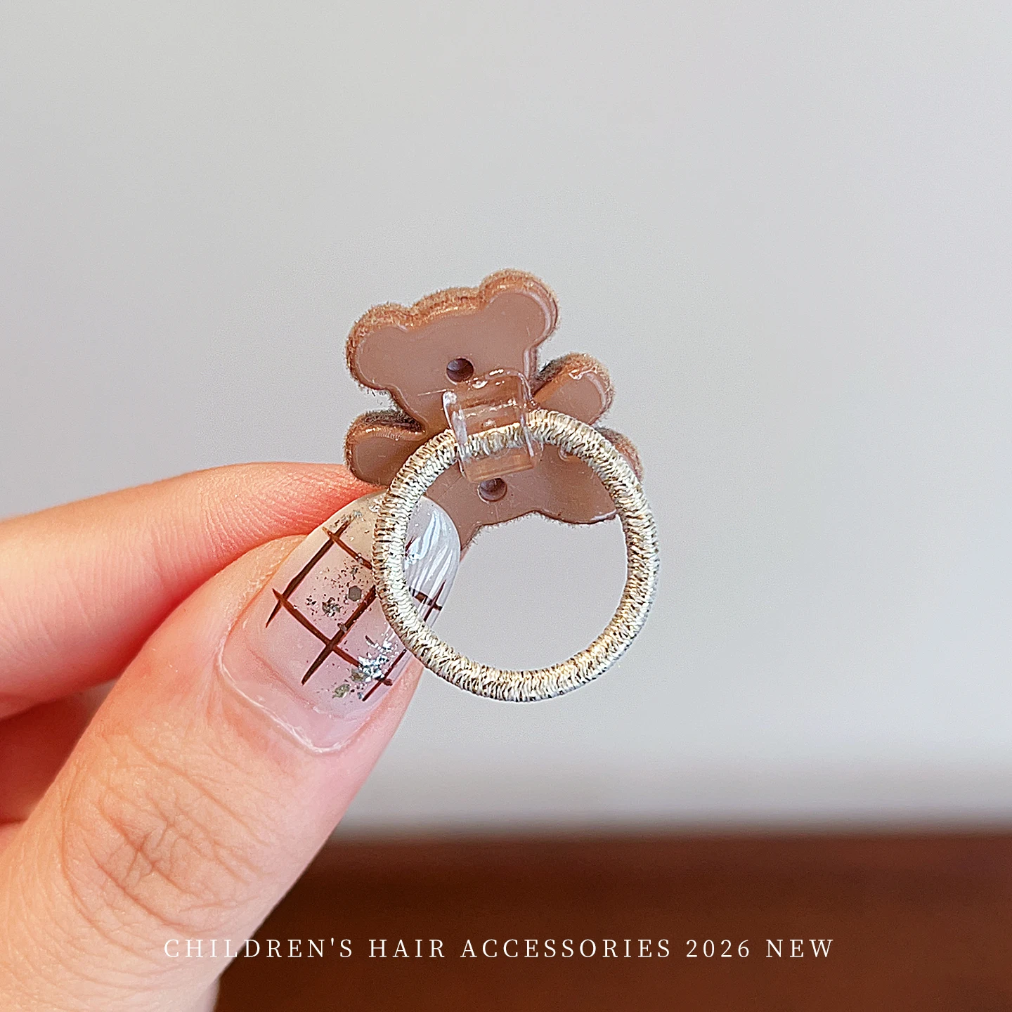 Haargummis mit Leopardenmuster für Kinder, mit Bären-, Stern- und Schleifenmotiven, elastische Haarbänder, Mädchen-Pferdeschwanz-Halter, niedliche Kinder-Haaraccessoires. – Detail 8