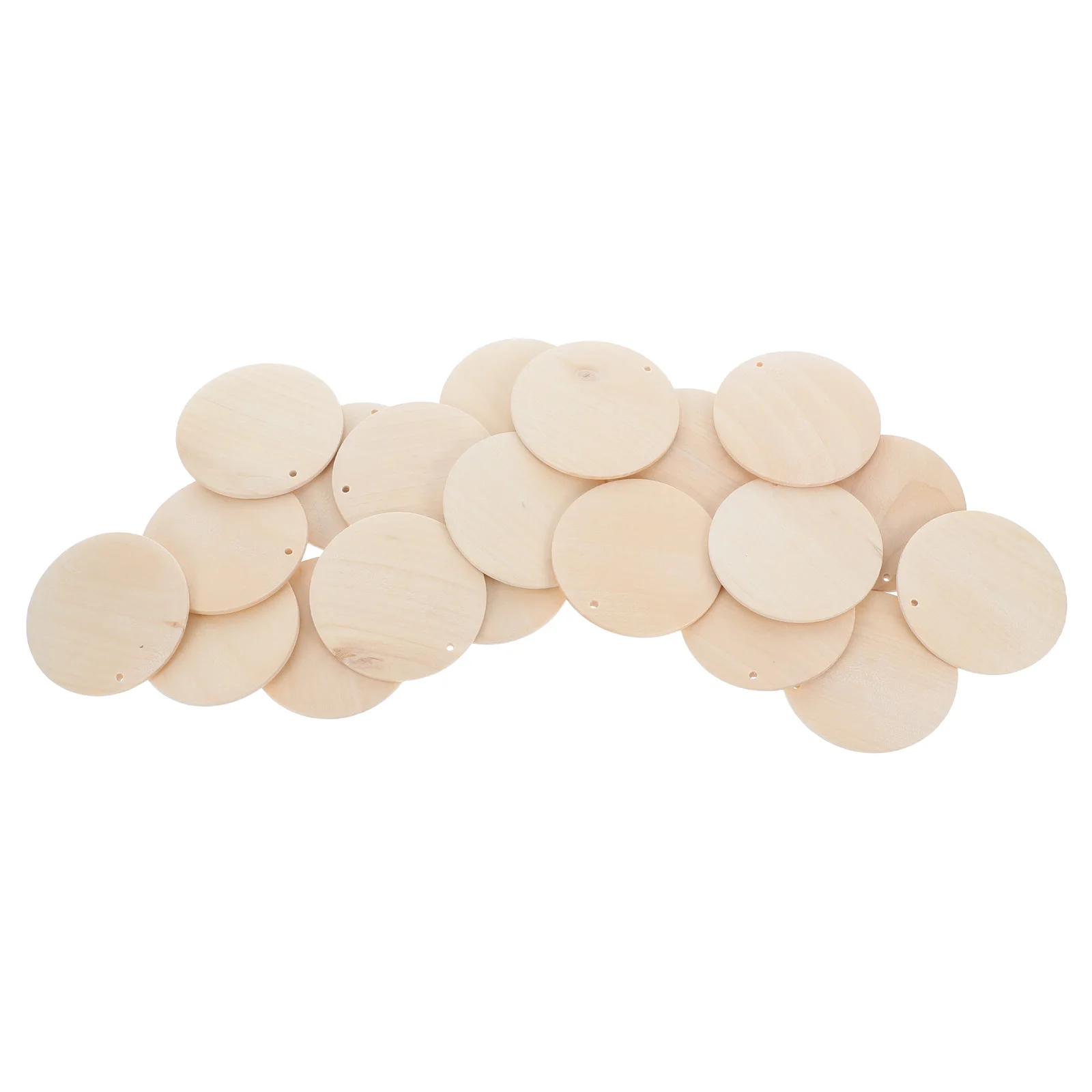 

20Pcs Round Wooden Slice Pendant Creative Stylish DIY Necklace Bracelet Charm Pendant Jewelry Making Kit Jewelry Making Pendants