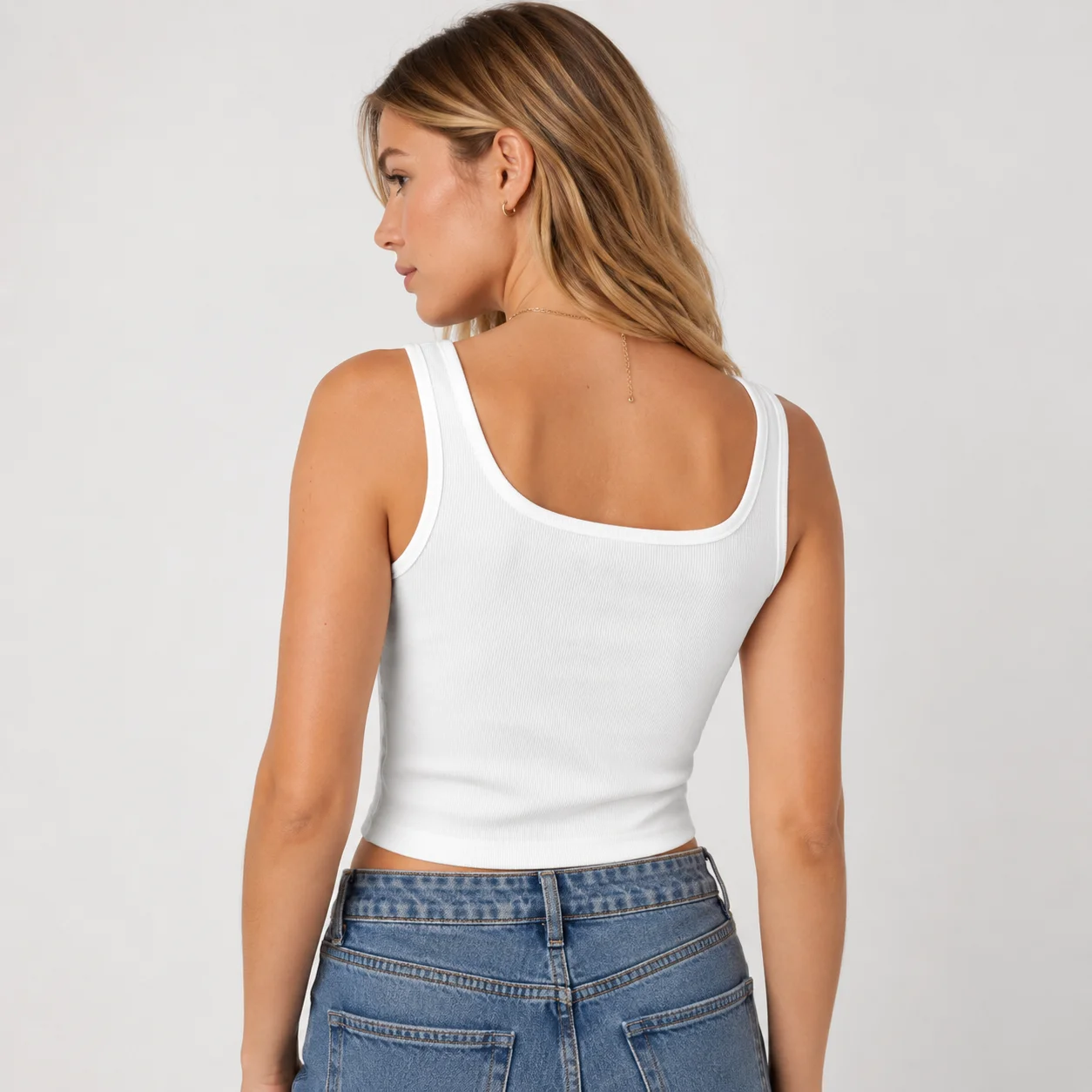 Crop Tops Casual Ribbed Printed Backless Blessed Graphics Tank Womens Summer Sleeveless Unpadded Bandeau Bra Vest Crop Top Tees