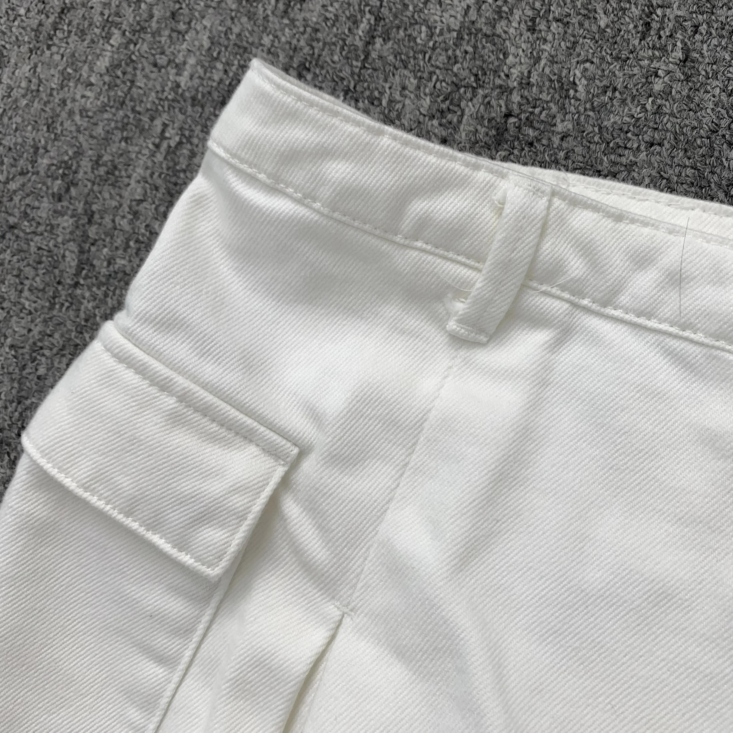 Simple Comfortable Denim orts for Women Spring 2024  Skirt Pants Button Detail Casual Wear Other Material 00%