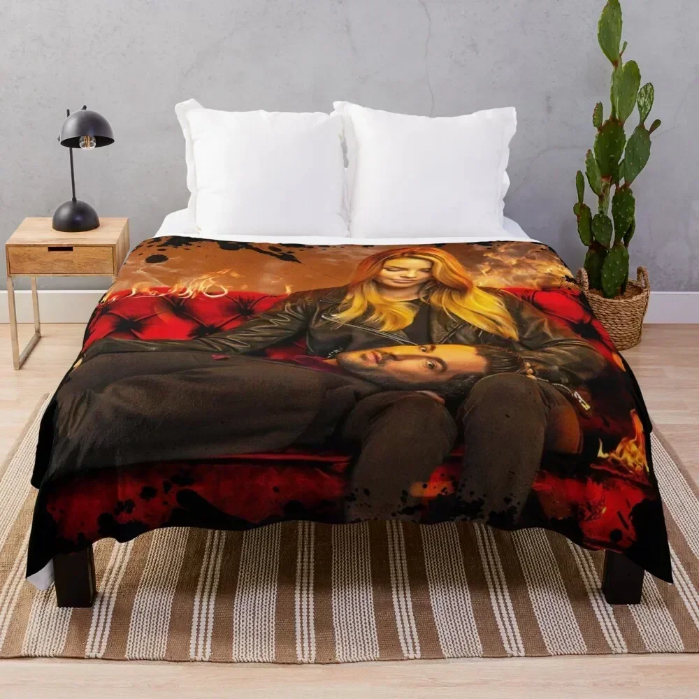 

LUCIFER Throw Blanket Cozy Throw Blanket for Bed Sofa Chair
