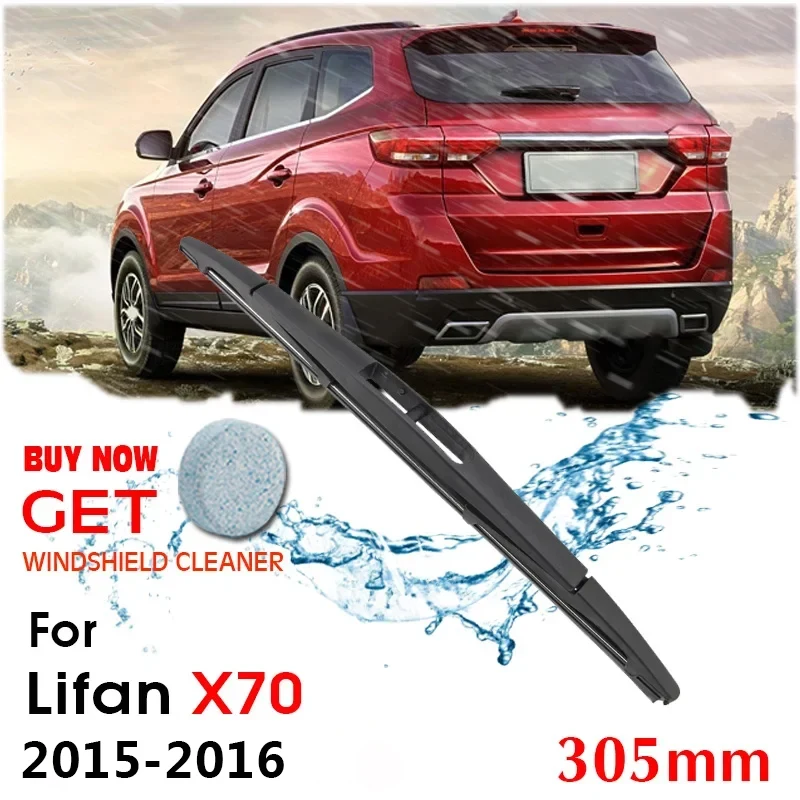 Car Wiper Blade Rear Back Window Windscreen Windshield Wipers Auto Accessories For Lifan X70 Hatchback 305 mm 2015 2016