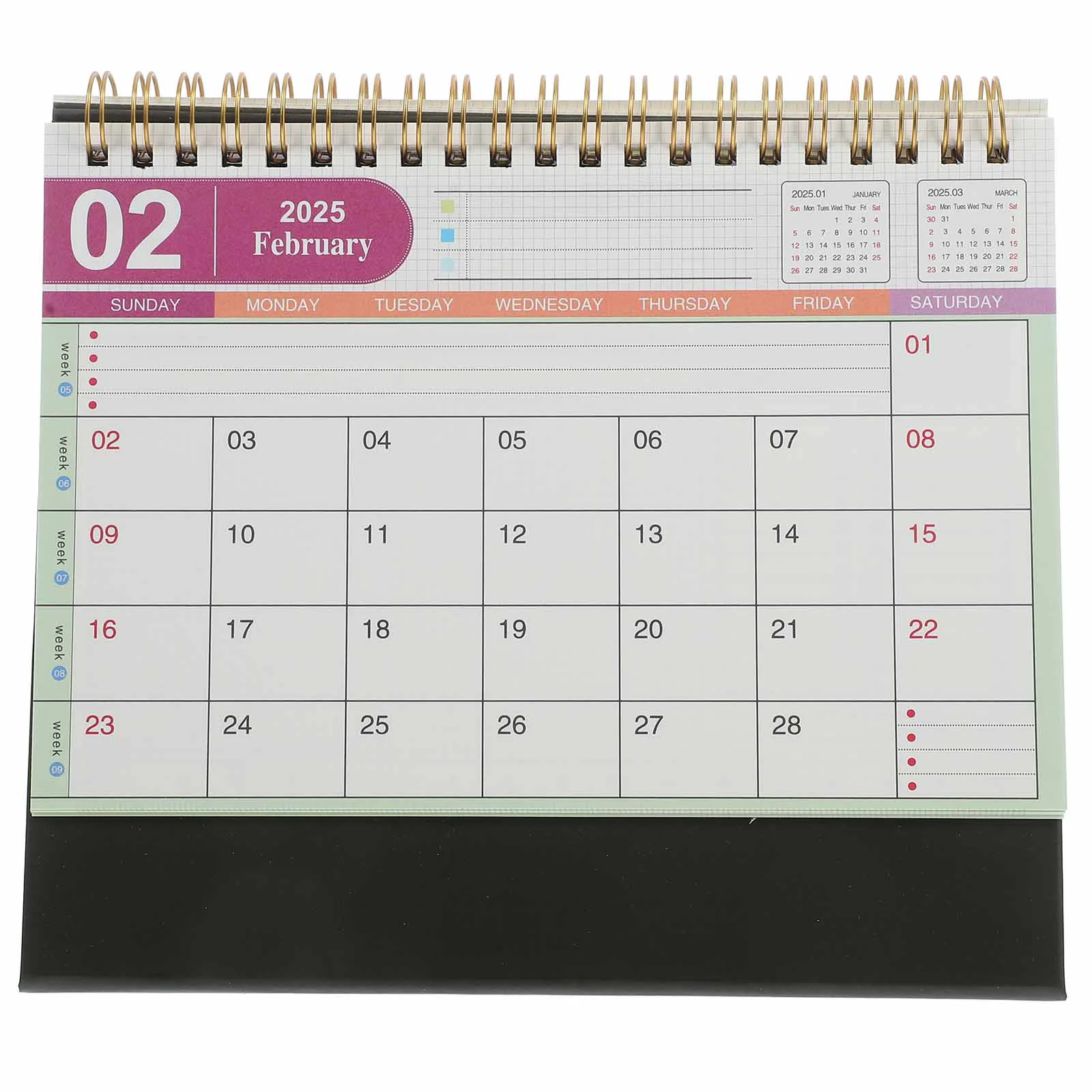 New Year Desk Calendar From September 2024 to December 2025 Academic Calendar Desk Flip Calendar Office Flip Calendar Yearly