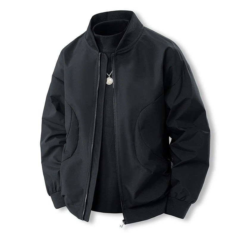 

Spring and Autumn Casual Jacket Fashion Men's Handsome Japanese Windproof Jacket Loose Cardigan Top Baseball Uniform