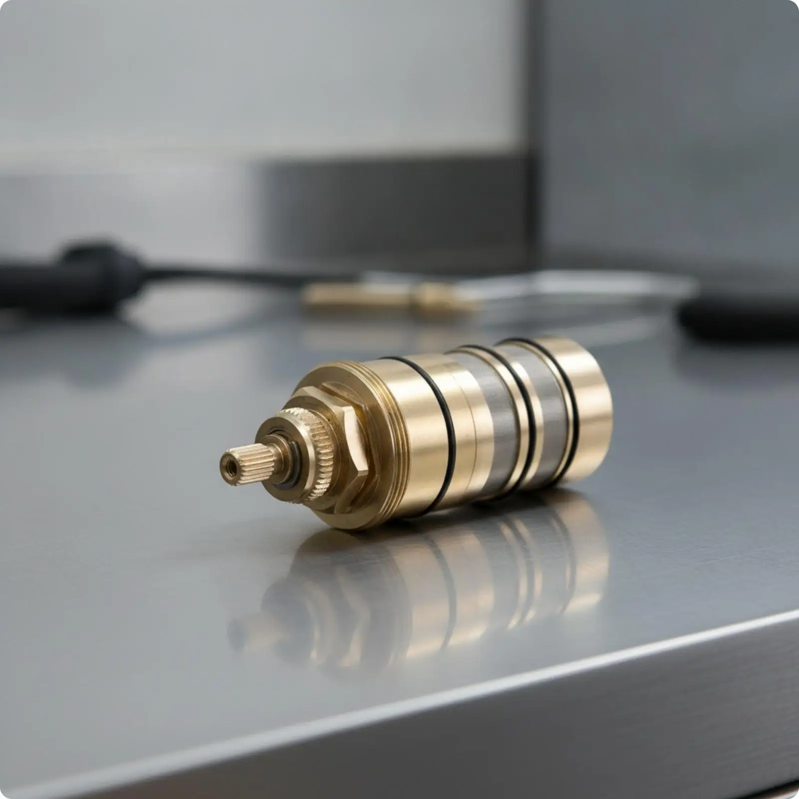 Thermostatic Shower Valve Brass Built in Fine Filter for Stable Water Temp Regulation in Bathroom Plumbing Fixtures
