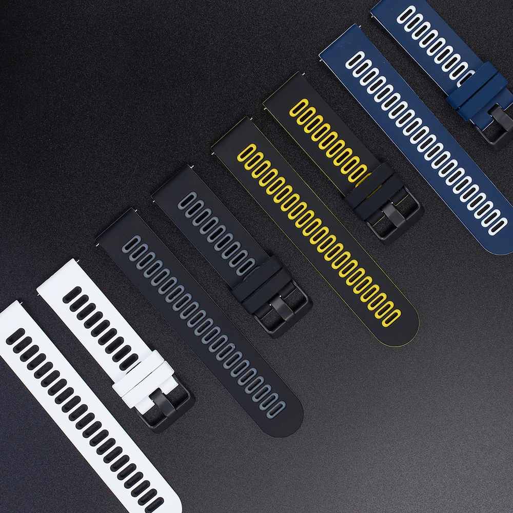 Ремешок силиконовый для Xiaomi MiWatch S1, спортивный сменный Браслет для наручных часов, 22 мм, активный цвет