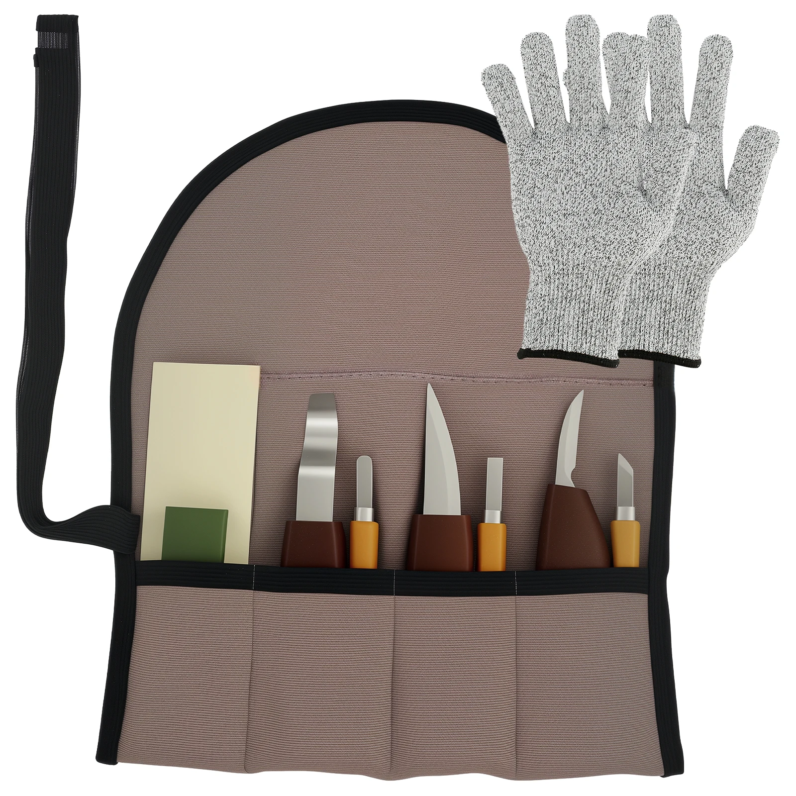 

Profession Wood Carving Chisel Knife Hand Tool Set Wood Carving Knife Kit with Glove DIY Woodworking Hand Carving Tool Gouges