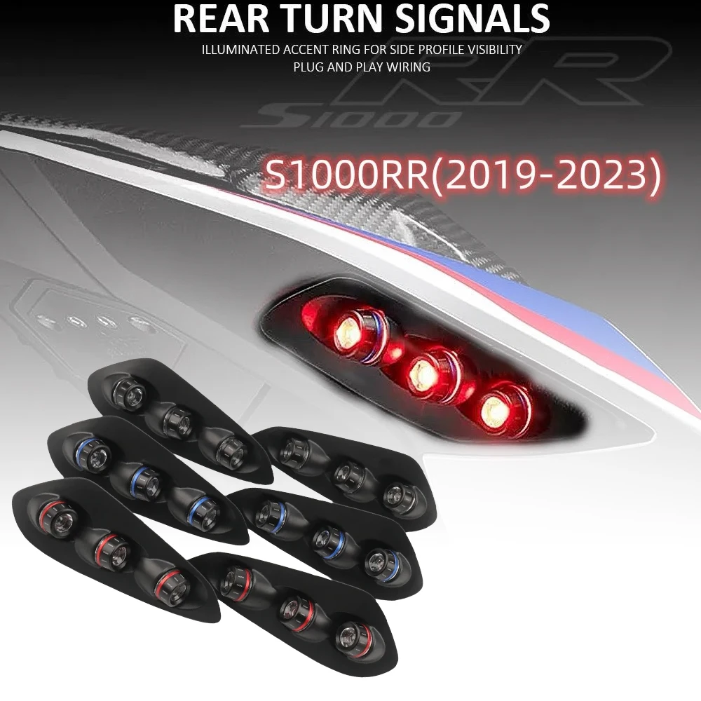 S1000RR Motorcycle In-Tail LED Integrated Tail Light For BMW S1000RR 2019-2024 2023 2022 2021 S 1000 RR LED Turn Signal Light 