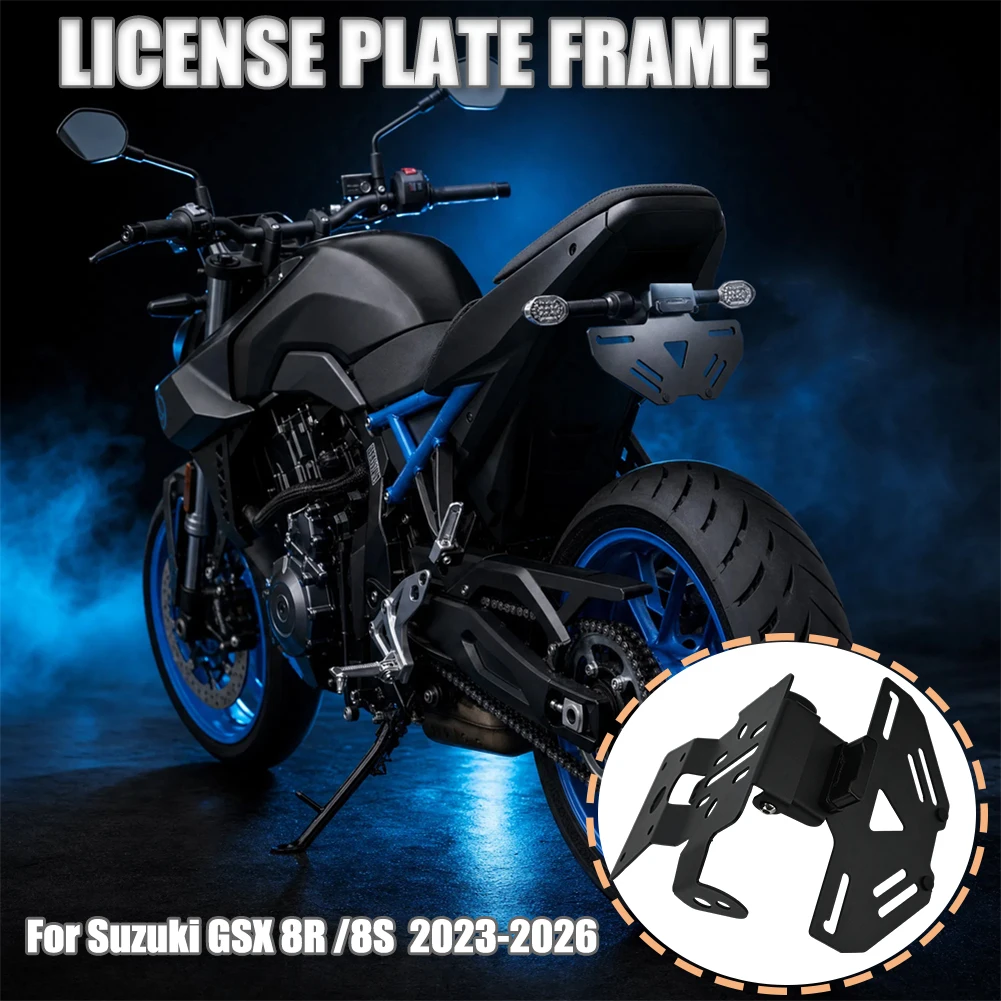 

For Suzuki GSX-8R GSX-8S 2023-2026 License Plate Holder Motorcycle Accessories Tail Tidy Mount Bracket Rear Fender Eliminator