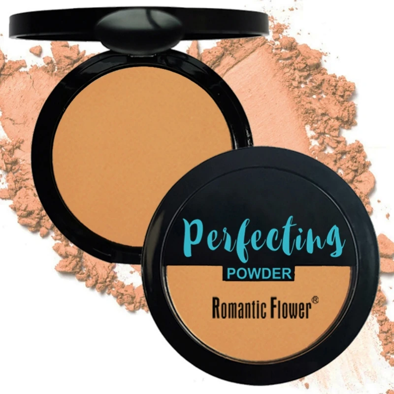 Dark Bronze Powder With Puff Face Contouring Dark Skin Powder Single Layer Matte Long-lasting Waterproof Bronzing Powder Cosmeti