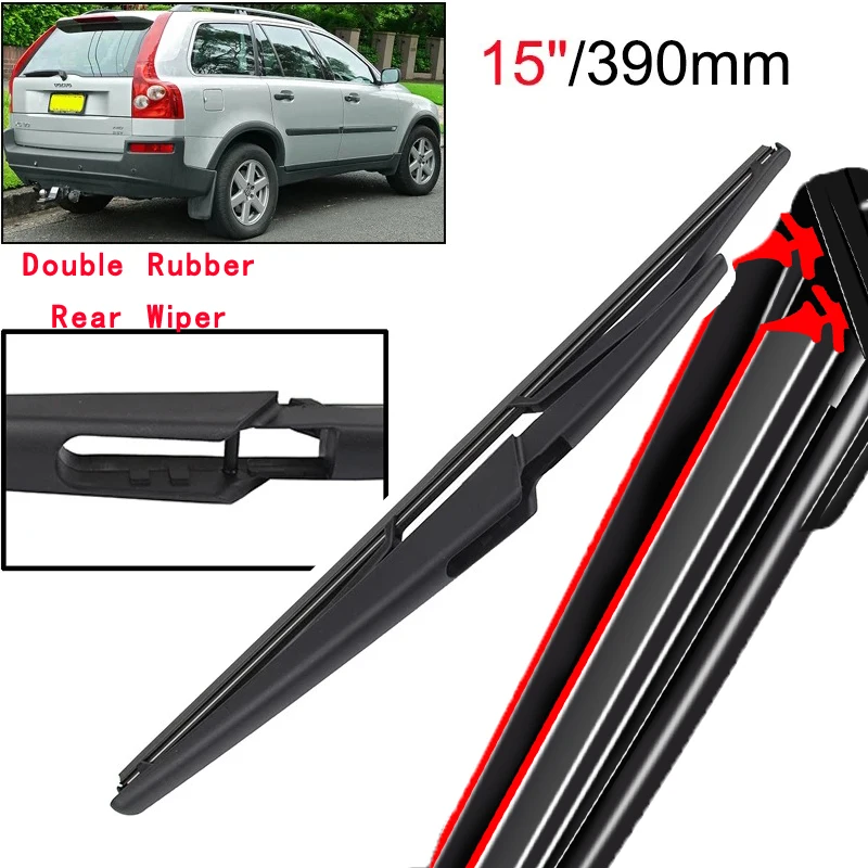 

Car Wiper 15" Rear Wiper Blade For Volvo XC90 2002 - 2006 Windshield Windscreen Clean Tailgate Window Car Rain Brush