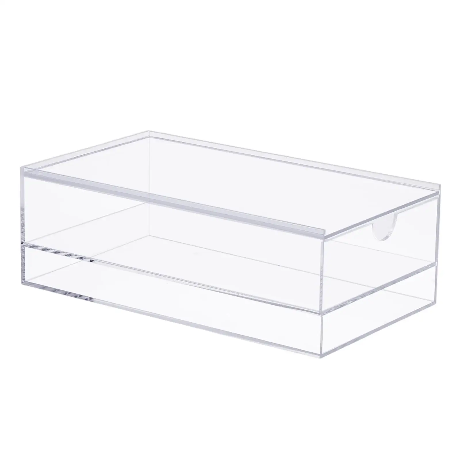 Mahjongs Tile Storage Box Dustproof Mahjongs Case with Sliding Lid Transparent